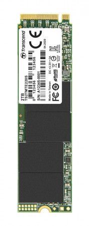 TRANSCEND MTE220S 2TB SSD disk M.2 2280, PCIe Gen3 x4 NVMe 1.3 (3D TLC), 3500MB/s R, 2700MB/s W, TS2TMTE220S