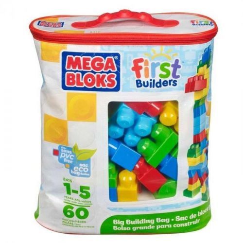MEGABLOKS 08416 - Kostky v plastovém pytli, 60dílů
