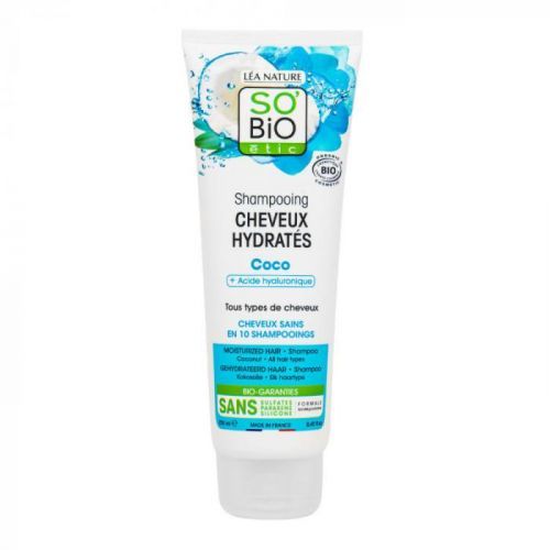 Šampon hydratační kokos a kyselina hyaluronová 250 ml BIO SO’BIO étic