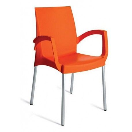 ITTC Stima Plastová židle BOULEVARD s područkami Barva plastu Stima oranžová