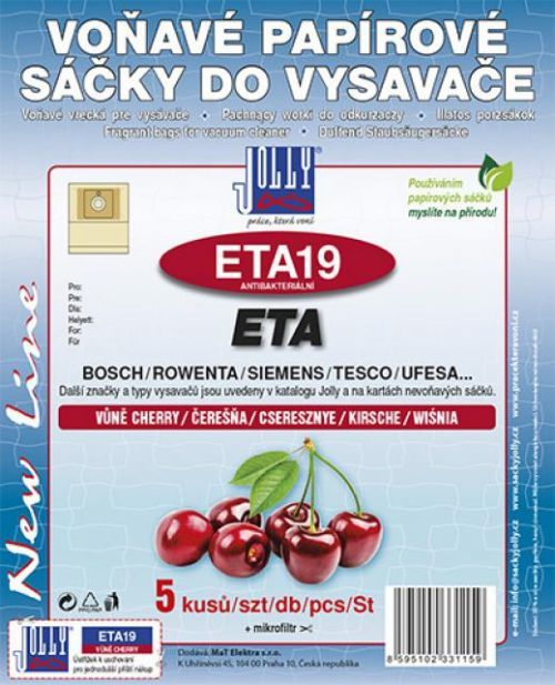 Jolly Sáčky JOLLY ETA19 papírové voňavé (aroma cherry) 5ks