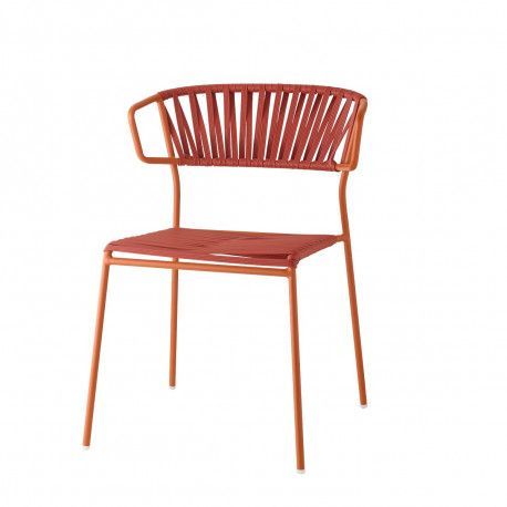Scab ARMCHAIR LISA CLUB - zahradní židle s područkami Barva kostry Scab terracotta PVC výplet SCAB P74 - meruňková  287473