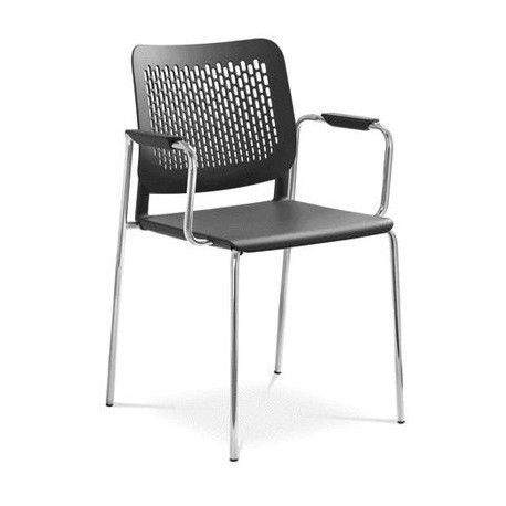 LD seating Plastová židle TIME 170-N4, BR Bez sklopného stolku Barva plastu LD plast - bílá