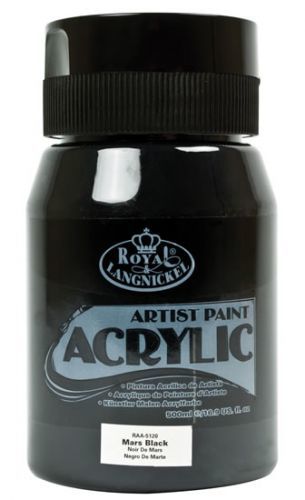 Royal & Langnickel Akrylová barva 500ml MARS BLACK
