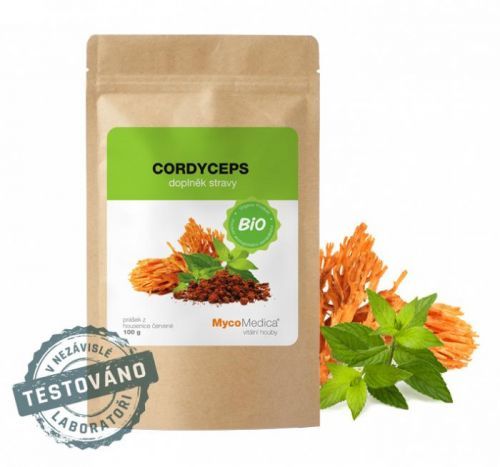 MycoMedica BIO Cordyceps militaris prášek 100g