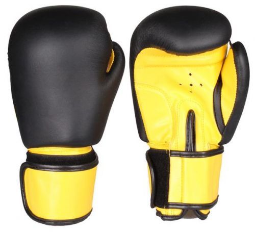 Fighter zápasové boxovací rukavice barva: černá-žlutá;hmotnost: 14 oz