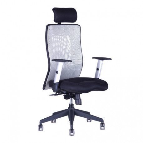 Office Pro Kancelářská židle CALYPSO XL Hlavová opěrka Bez hlavové opěrky Čalounění OFFICE PRO  Modrý opěrák / černý sedák