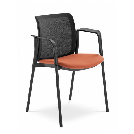 LD seating Konferenční židle SWING 512/B-BL, K-N1, N2,N4 Barva kostry šedá kostra (metallic) GALERIE - Čalounění LD LÁTKY (E) / FLORIDA, DINO, ERA Přídavný stoleček Bez sklopného stolku