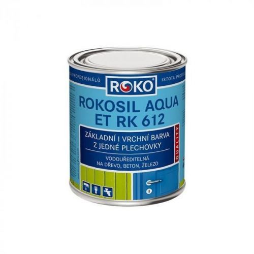 Barva samozákladující Rokosil Aqua 3v1 RK 612 šedá pastelová 0,6 l