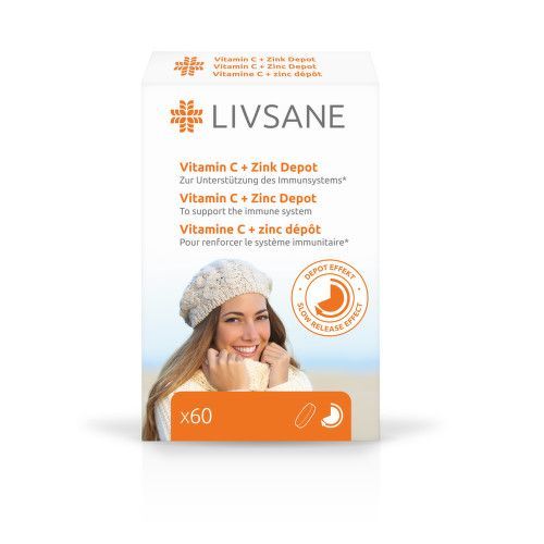 LIVSANE Vitamin C + Zinek vysoká dávka 60ks