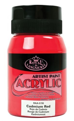 Royal & Langnickel Akrylová barva 500ml CADMIUM RED