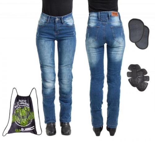 Dámské moto jeansy W-TEC Panimali Barva modrá, Velikost L