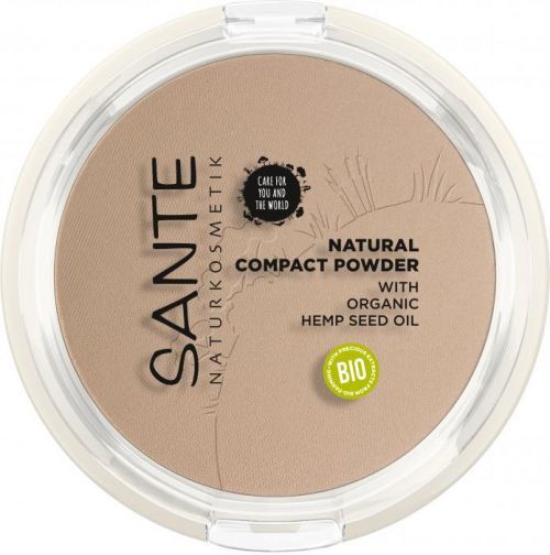 Sante Kompaktní pudr s konopným olejem - 9g - 02 Neutral Beige 9g