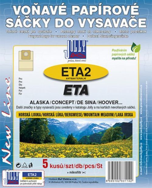 Jolly Sáčky JOLLY ETA2 papírové voňavé (aroma horská louka) 5ks