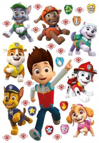 SAMOLEPICÍ OBRÁZKY (SADA) PAW PATROL TEAM