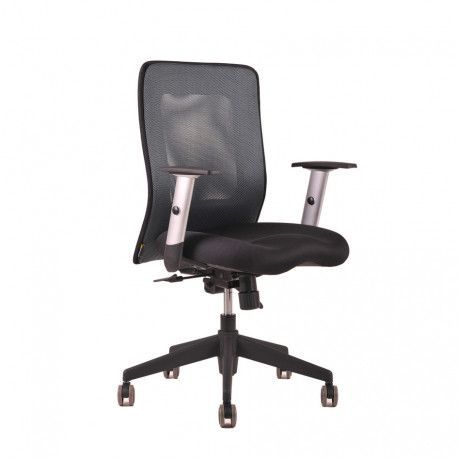 Office Pro Kancelářská židle CALYPSO Čalounění OFFICE PRO  Šedý opěrák / šedý sedák