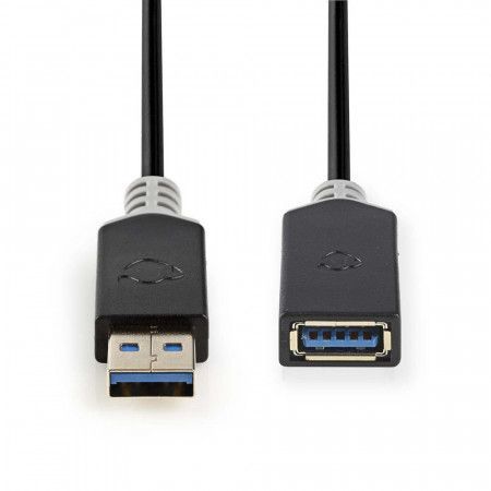 Nedis CCBW61010AT20 - USB 3.0 Kabel | A Zástrčka - A Zásuvka | 2 m | Antracit, CCBW61010AT20