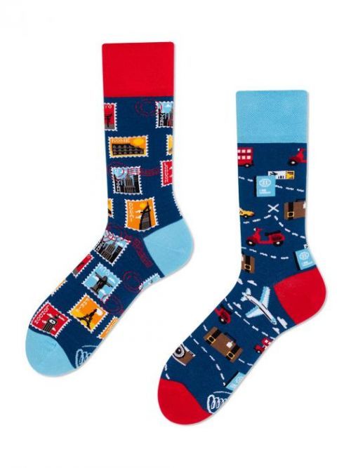 Pánske ponožky traveler tmavo modrá 39-42