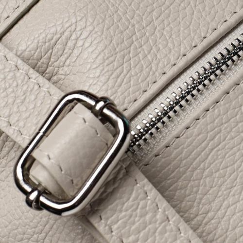 Prostorný dámský kožený batoh Jean, béžová