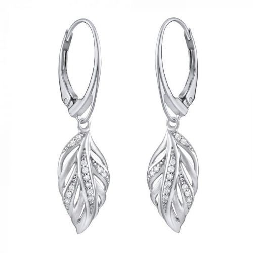 SILVEGO luxusní stříbrné náušnice  - FW8765X