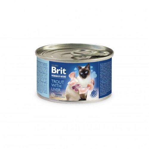 Brit Premium Cat by Nature konzerva Trout&Liver 200g