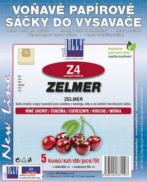 Jolly Sáčky JOLLY Z4 papírové voňavé (aroma cherry) 5ks