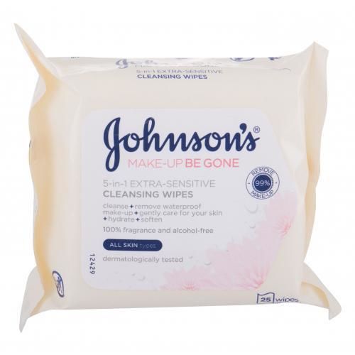 Johnson's Face Care Extra Sensitive 25 ks čisticí ubrousky pro ženy