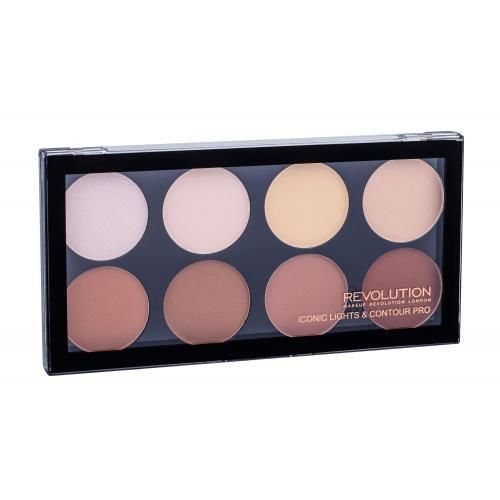 Makeup Revolution London Iconic Lights & Contour Pro 13 g paletka pro rozjasnění a konturování pro ženy