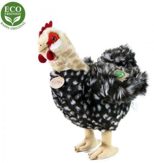 Rappa Plyšová slepice stojící, 33 cm, ECO-FRIENDLY