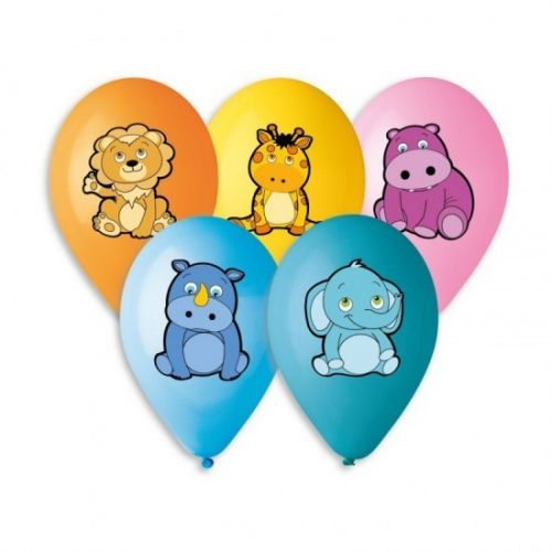 Smart Ballons Nafukovací balónky - Zvířátka - 5 ks - P5GS110 - Animals