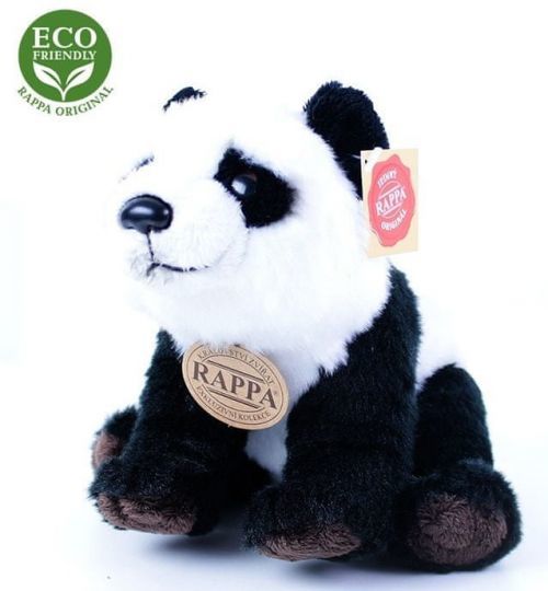 Rappa Plyšová panda sedící nebo stojící 22 cm, ECO-FRIENDLY