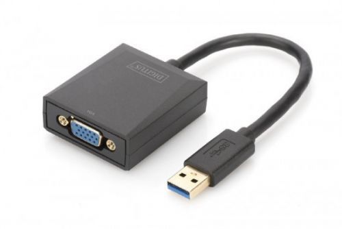 Digitus USB 3.0 to VGA Adapter Input USB, Output VGA Resolution up to 1080p, DA-70840