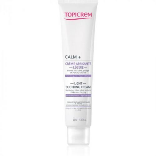 Topicrem UH FACE CALM+ Light Soothing Cream lehký zklidňující krém pro normální až smíšenou pleť 40 ml