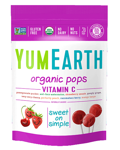 YumEarthCL Lízátka ovocné s vitamínem C 85 g (14ks) 85 g (14 ks)
