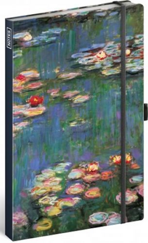 Notes - Claude Monet, linkovaný, 13 × 21 cm