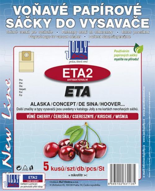 Jolly Sáčky JOLLY ETA2 papírové voňavé (aroma cherry) 5ks