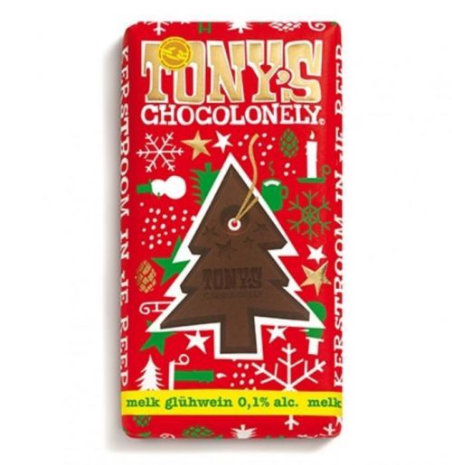 Tony’s Chocolonely – mléčná čokoláda s příchutí svařeného vína 180 gramů