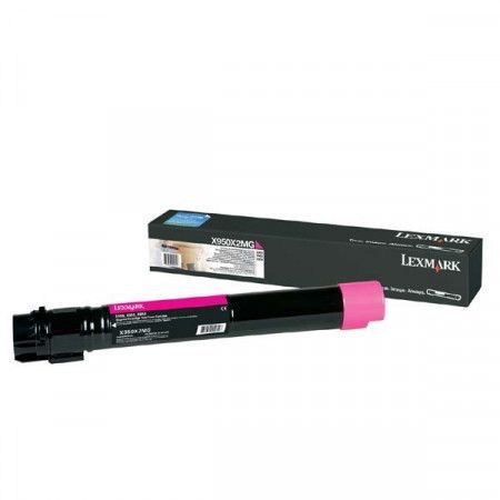 LEXMARK toner X95x Magenta Extra High Yield Toner Cartridge, X950X2MG