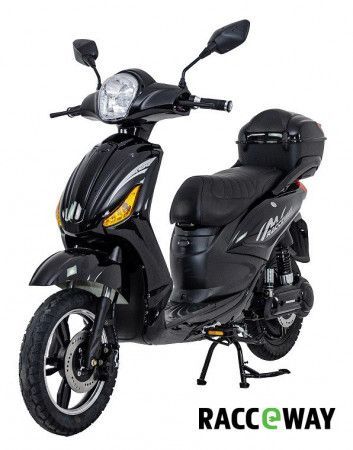 RACCEWAY E-MOPED, černý-lesklý s baterií 20Ah