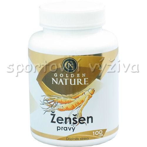 Golden Natur Ženšen pravý 4% ginsenosidů 100 kapslí