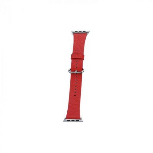 Kožený řemínek COTEetCI Leather Band pro Apple Watch 42/44mm, červená