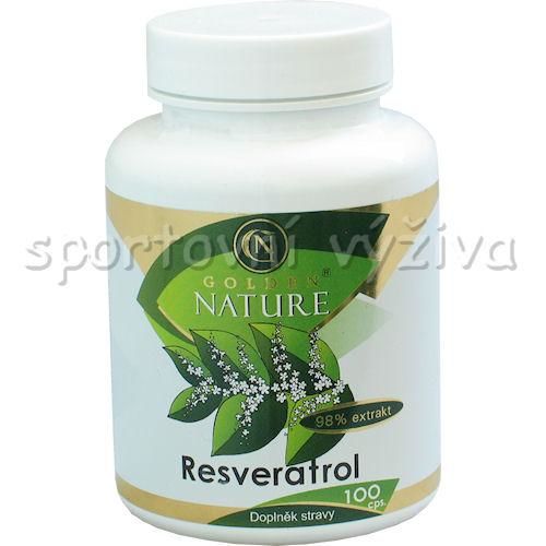 Golden Natur Resveratrol 98% extrakt 100 kapslí