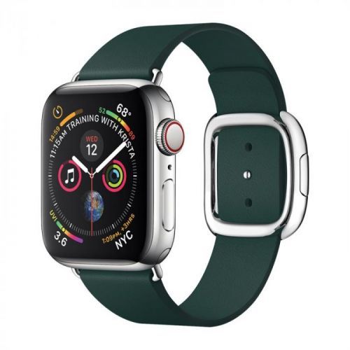 Kožený magnetický řemínek pro Apple watch 38/40/41 mm, zelená