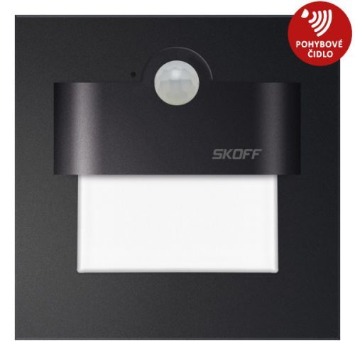 Svítidlo LED Skoff Tango s čidlem pohybu, 4000K, 2,4W, černá