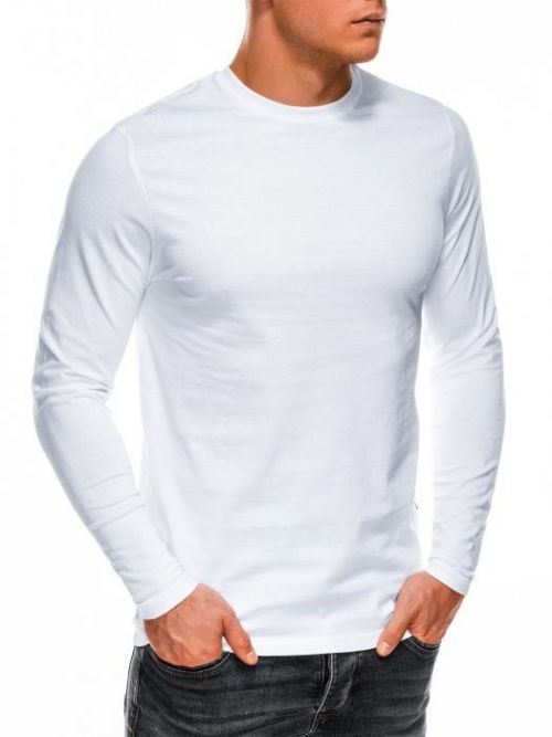 Pánske basic tričko s dlhým rukávom Longer biela XXL