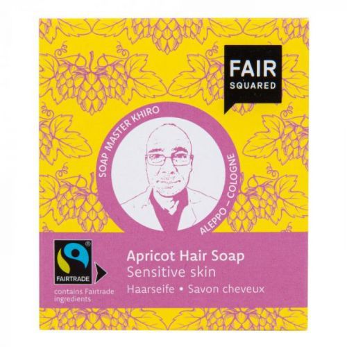 Šampon tuhý na mytí vlasů – meruňkový pro citlivou pokožku hlavy 2x80g FAIR SQUARED
