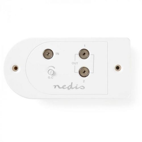 Nedis CATV, Max. zesílení 18 dB, 40–862 MHz, 2 Výstupy, IEC (SAMP40120WT)