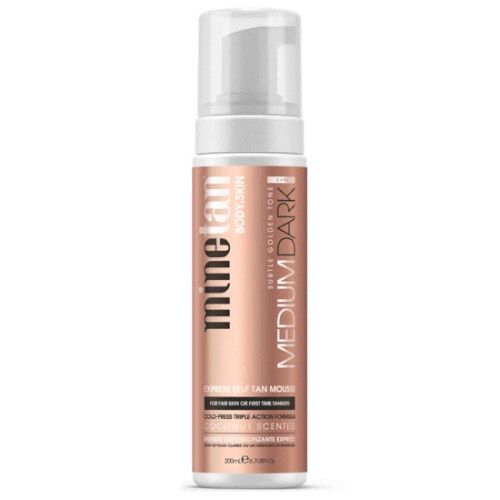 Minetan Samoopalovací pěna středně tmavá Medium Dark (Tanning Foam) 200 ml