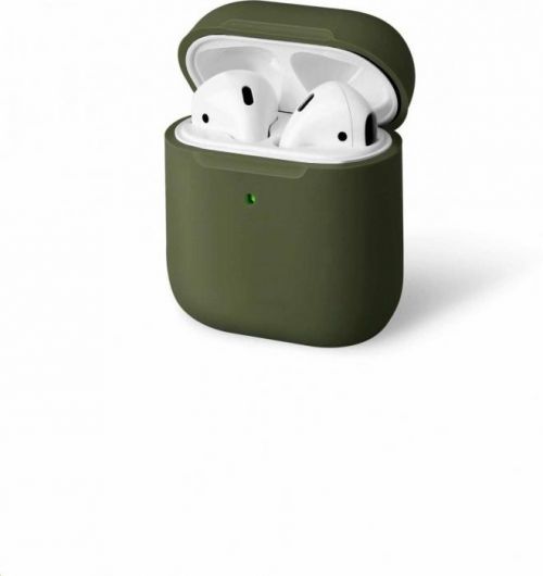 Uniq silikonové ochranné pouzdro Vencer pro Apple AirPods 1/2, zelená (UNIQ-AIRPODS-LINOOLV)