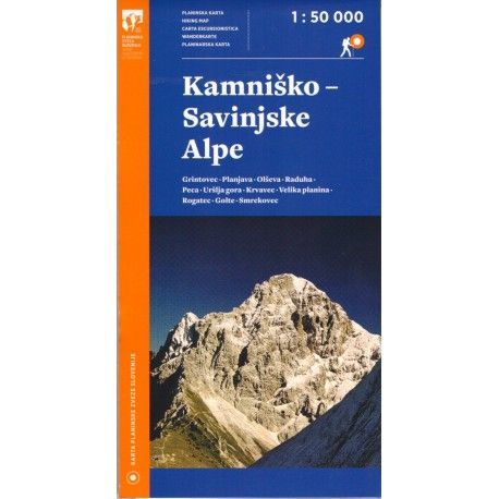 Geodetski Kamniško-Savinjské Alpy 1:50 000 turistická mapa